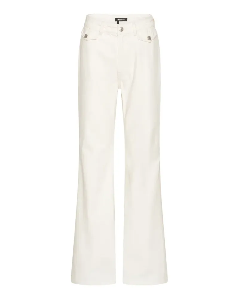 ROTATE Birger Christensen Ausgestellte High-Waist-Jeans - Nude Nude