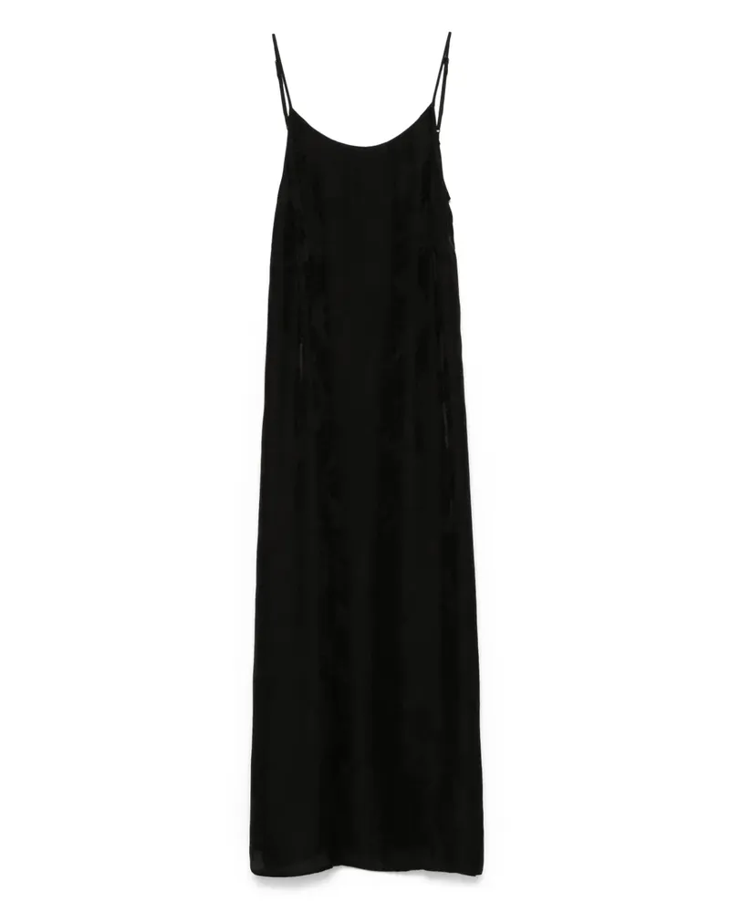 Uma Wang Anaya Midikleid - Schwarz Schwarz