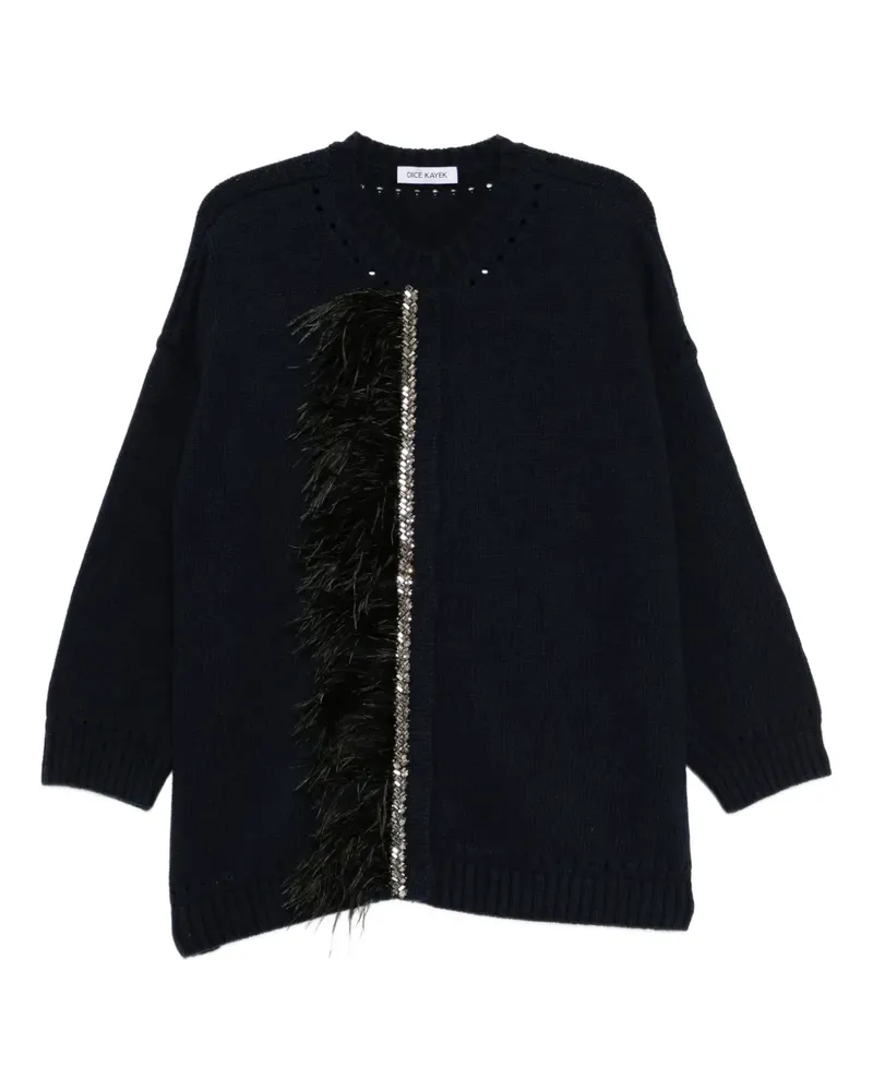 Dice Kayek crystal-embellished cardigan - Blau Blau