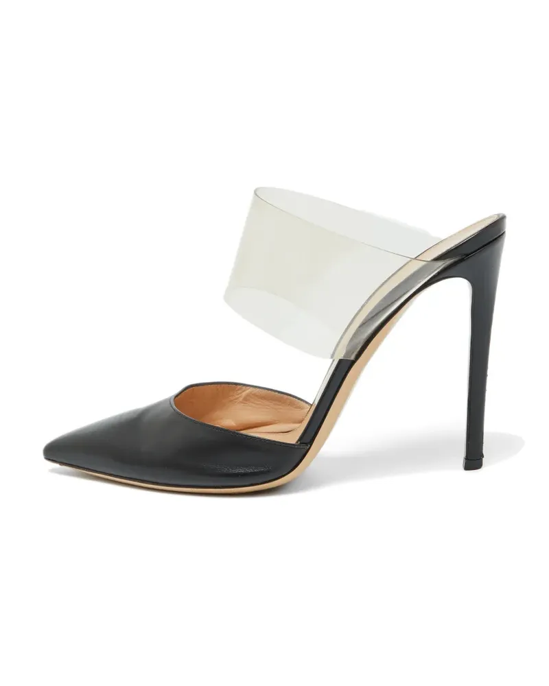 Gianvito Rossi Plexi pointed-toe mules - Schwarz Schwarz