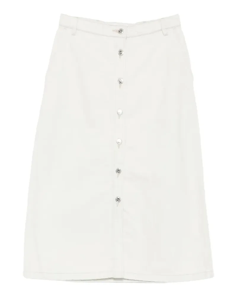A.P.C. button-down midi skirt - Blau Blau