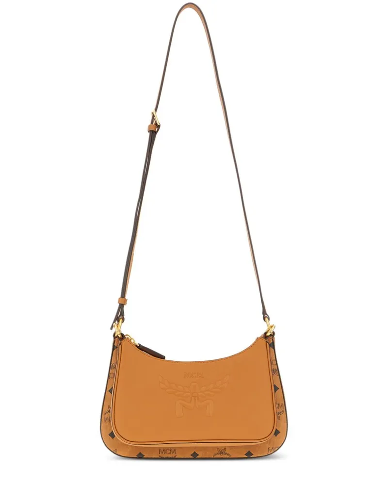 MCM Double Schultertasche - Braun Braun