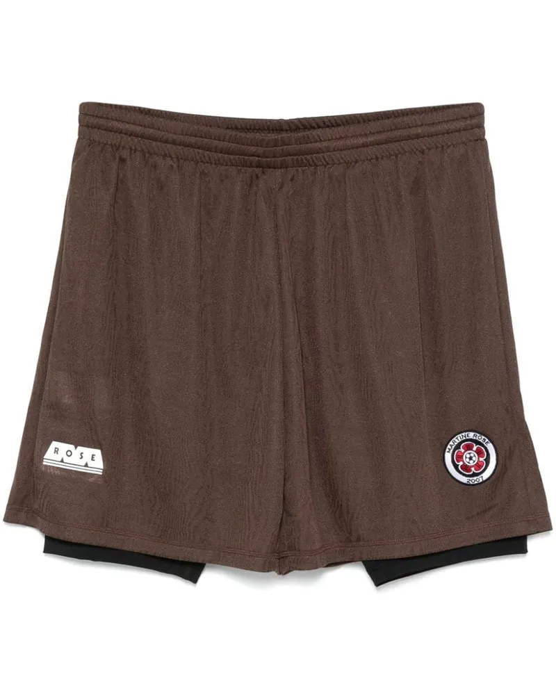 Martine Rose Double Football Shorts - Braun Braun