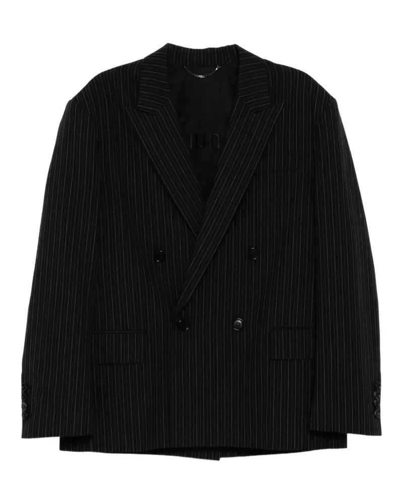 JUUN.J Gestreiftes Sakko - Schwarz Schwarz