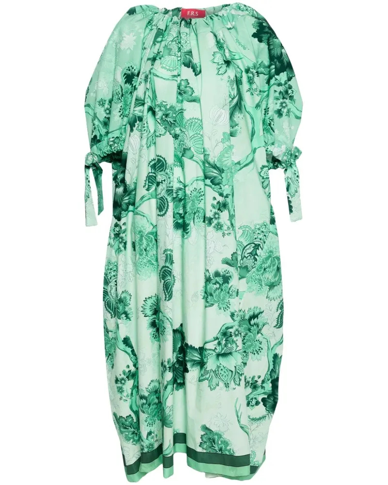 For Restless Sleepers Aretusa Midikleid mit Print - Grün Grün