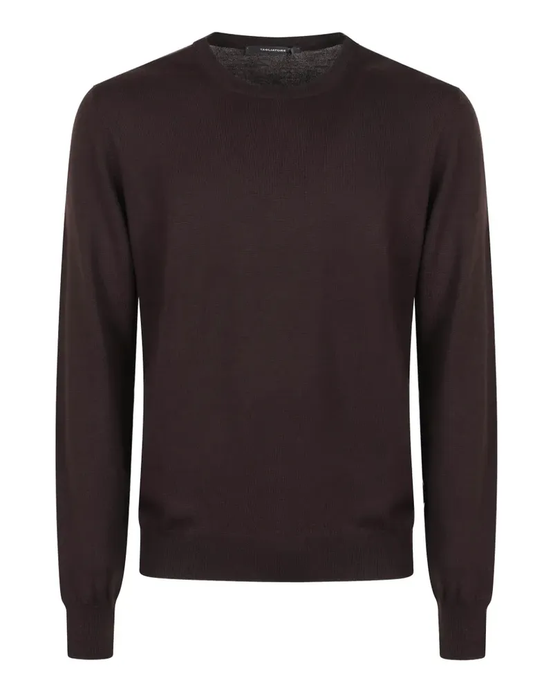 Tagliatore Pullover mit rundem Ausschnitt - Braun Braun