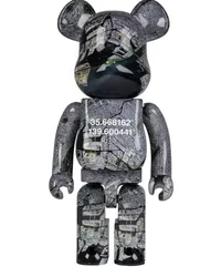 Medicom Toy x Benjamin Grant Tokyo BE@RBRICK 1000% Figur Schwarz