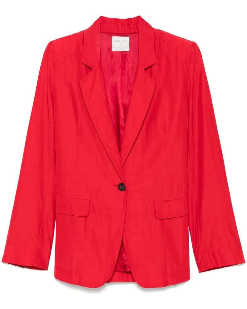 forte_forte Blazer mit fallendem Revers - Rot Rot