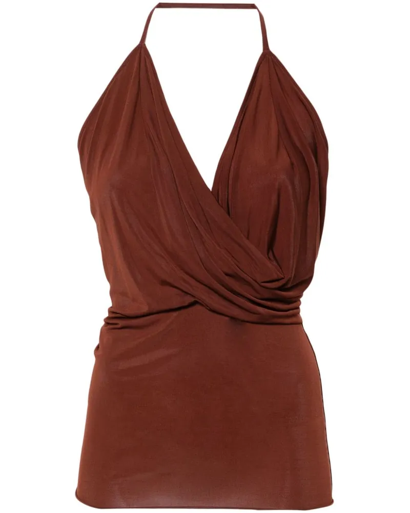 Rick Owens Drapiertes Top - Braun Braun