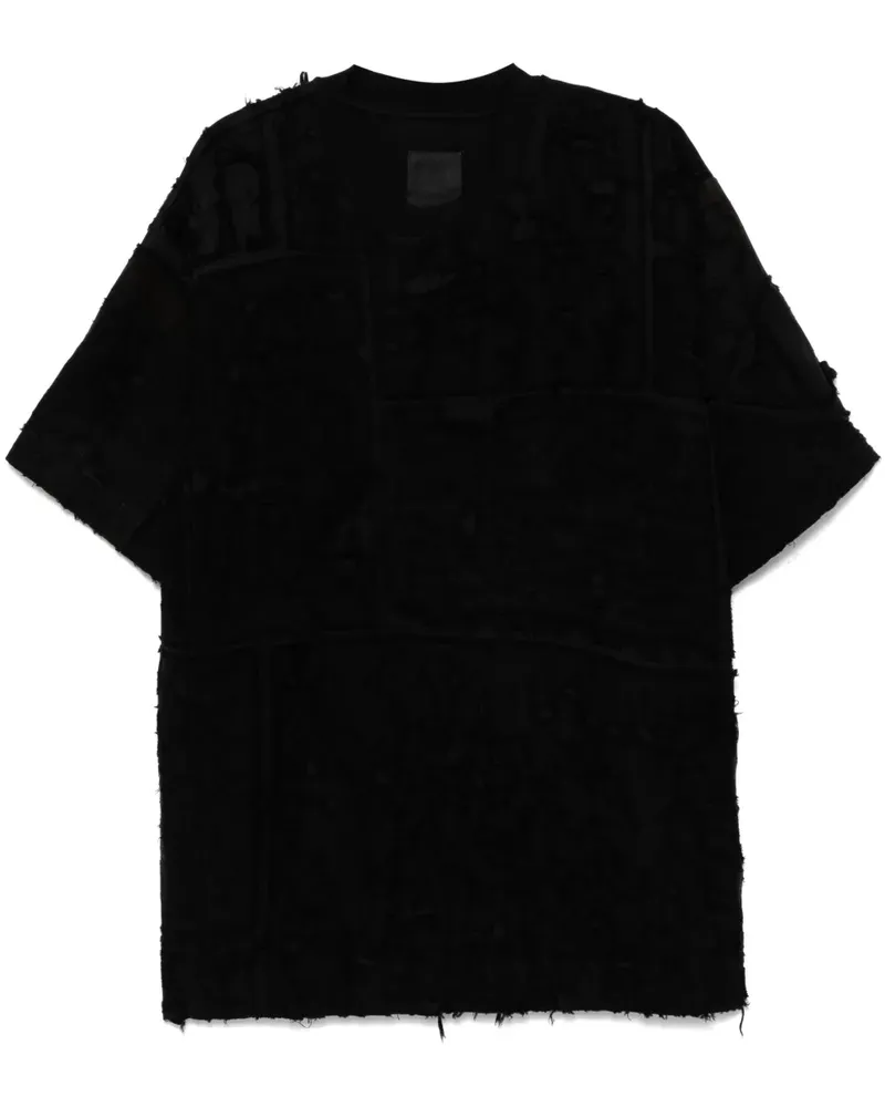 Givenchy T-Shirt im Distressed-Look - Schwarz Schwarz