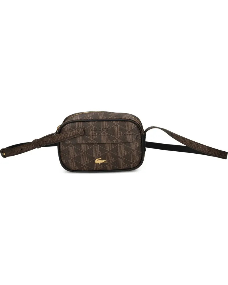 Lacoste Kleine The Blend Umhängetasche mit Monogramm - Braun Braun