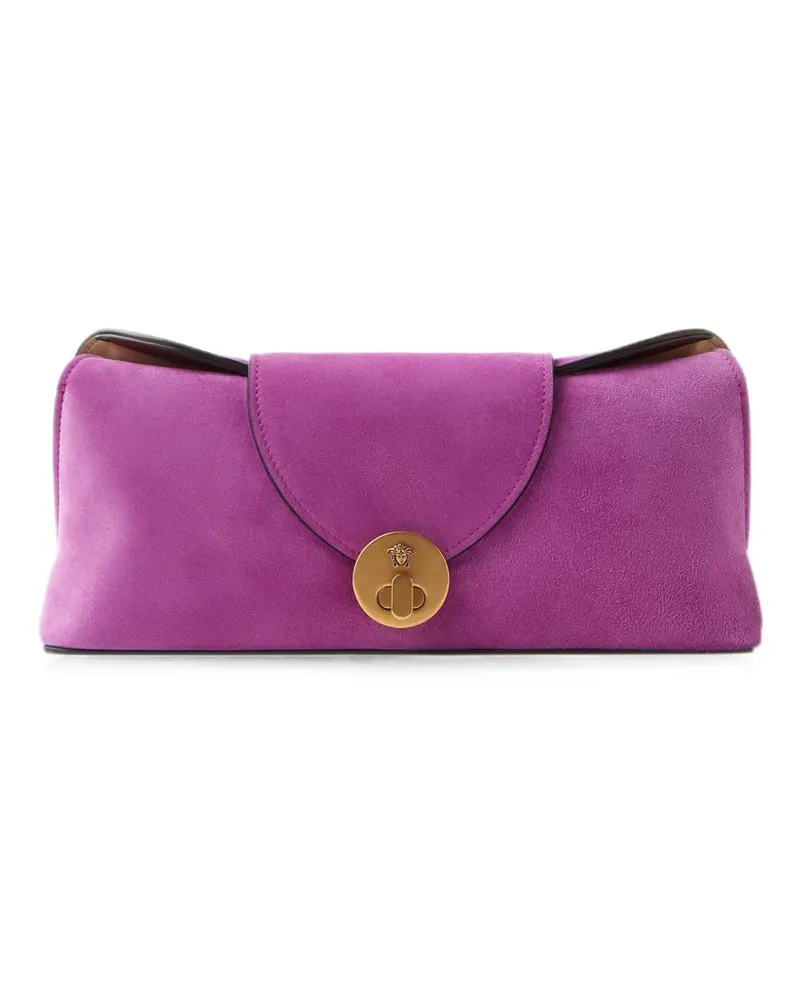 Versace Vivian Clutch aus Wildleder - Violett Violett