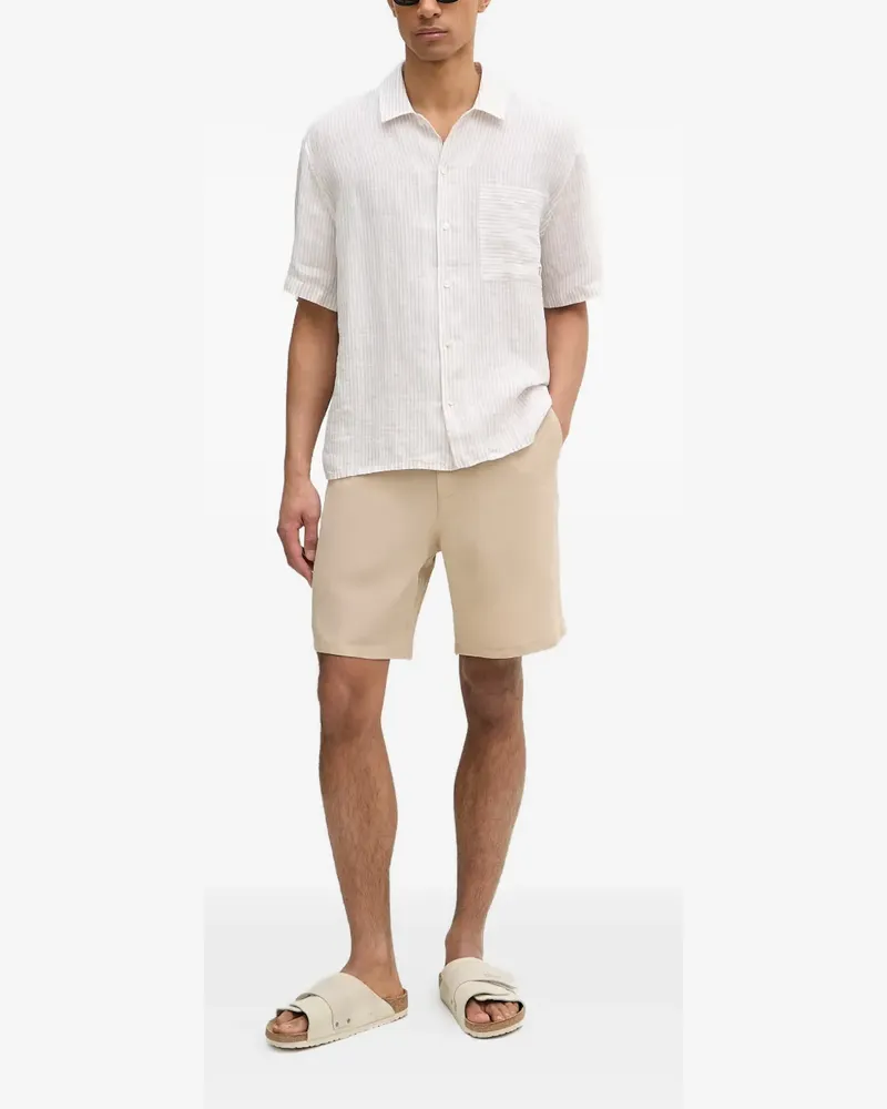 Trussardi striped short-sleeve shirt - Weiß Weiß