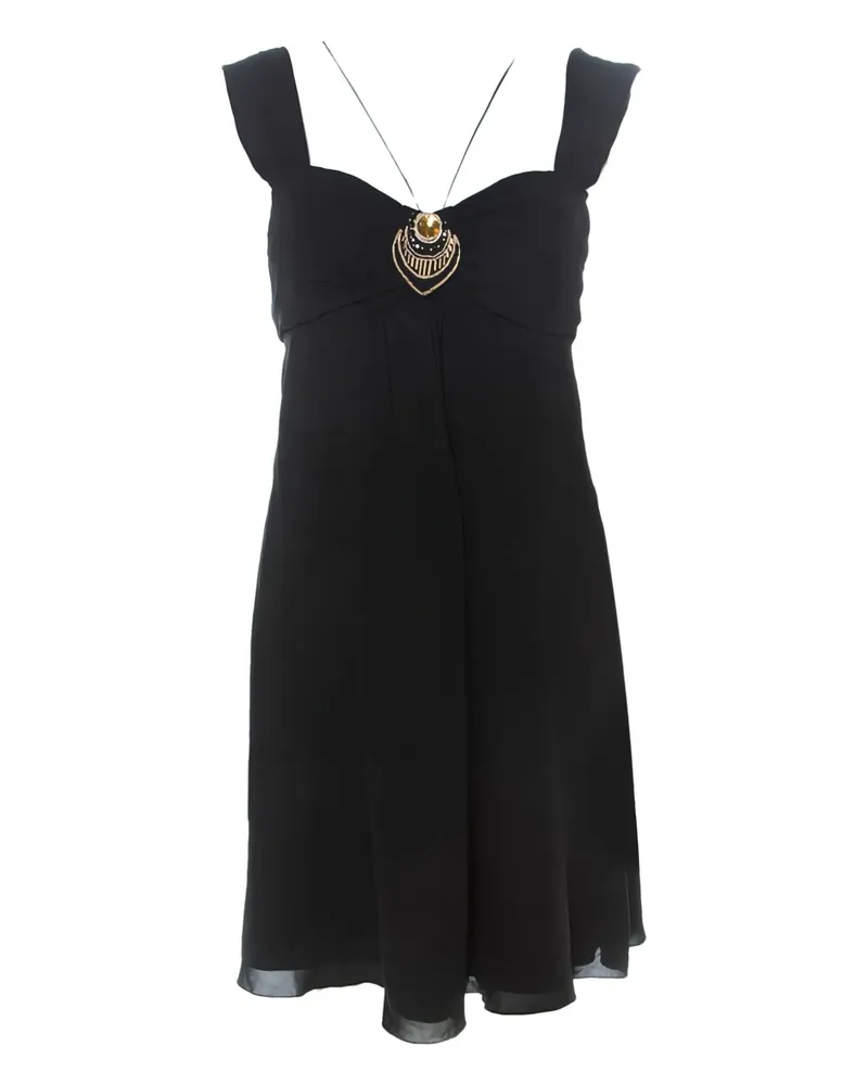 Temperley London Pre-owned Seiden-Minikleid mit Verzierung - Schwarz Schwarz