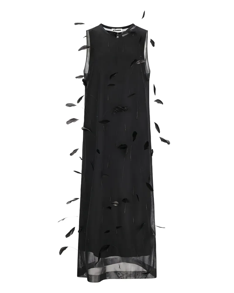 Jil Sander sleeveless maxi dress - Schwarz Schwarz