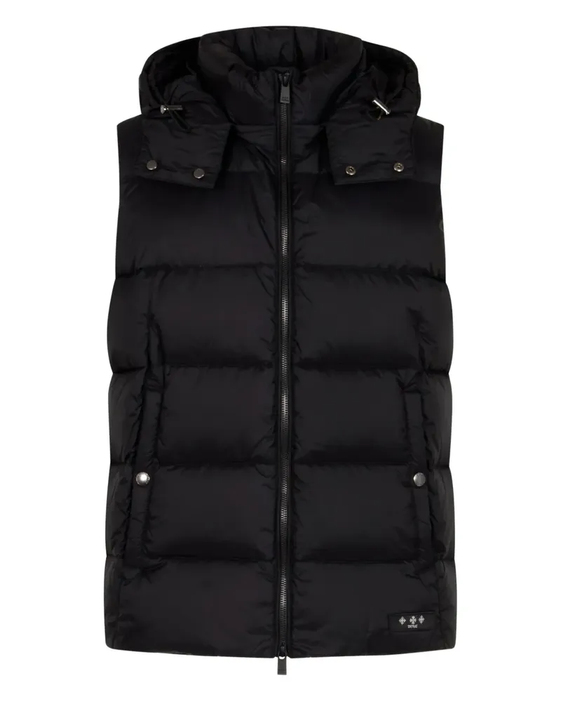 TATRAS hooded padded gilet - Schwarz Schwarz