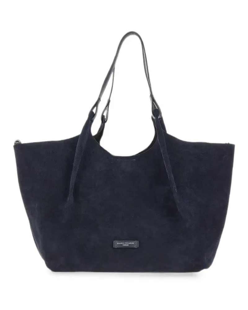 Gianni Chiarini Dua Handtasche aus Wildleder - Blau Blau