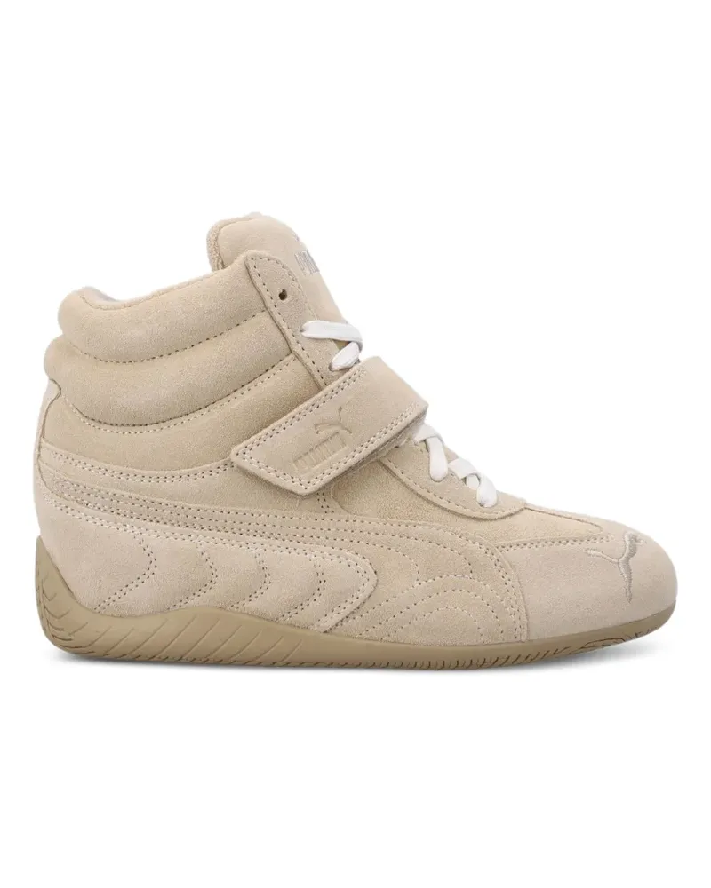 Puma Speedcat wedge leather sneakers - Nude Nude