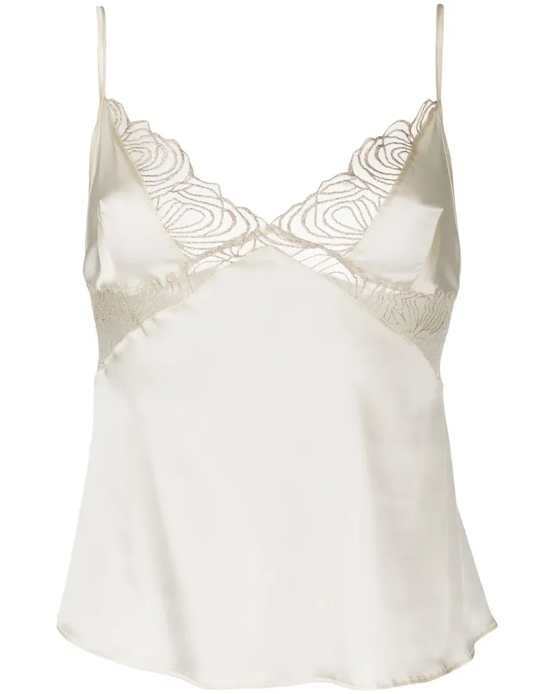 Gilda & Pearl Besticktes Top - Weiß Weiß