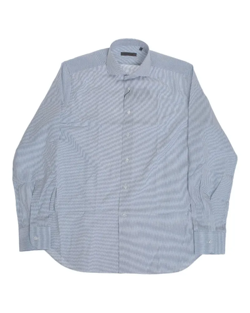 Corneliani striped cotton shirt - Blau Blau