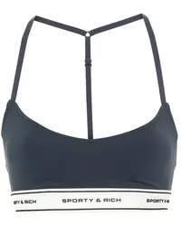 SPORTY & RICH SR Bold Sport Bralett Blau