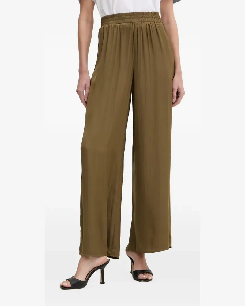 Morgan Palazzohose mit Stretchbund - Grün Grün