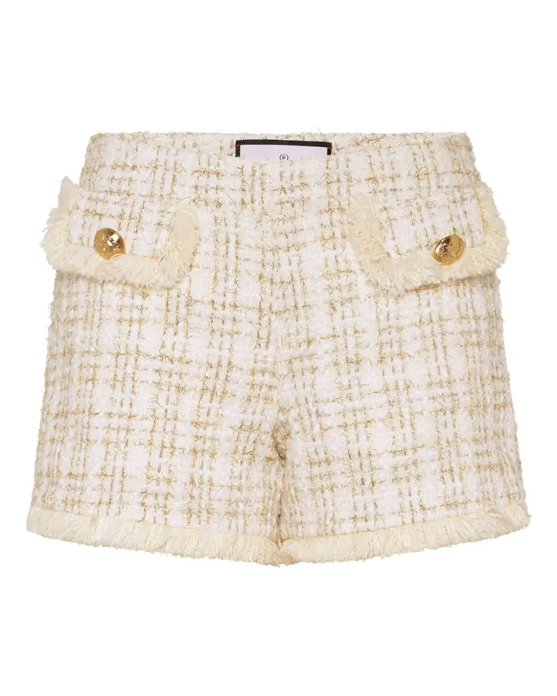 Philipp Plein Shorts aus Tweed - Gold Gold
