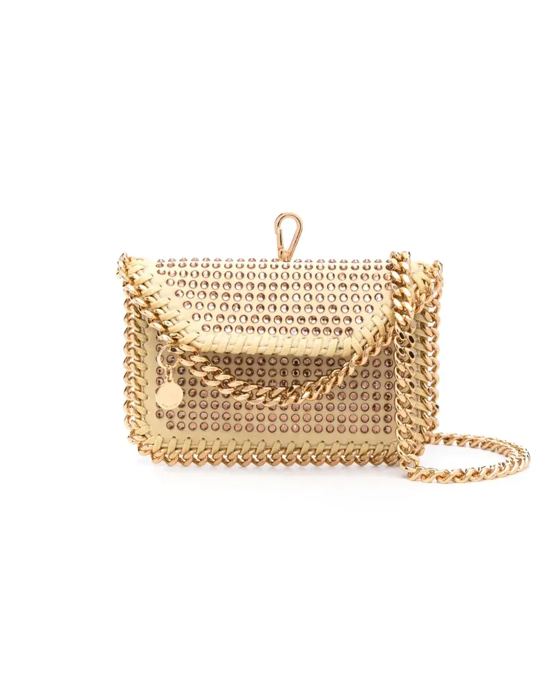 Stella McCartney Falabella Clutch mit Kristallen - Gelb Gelb