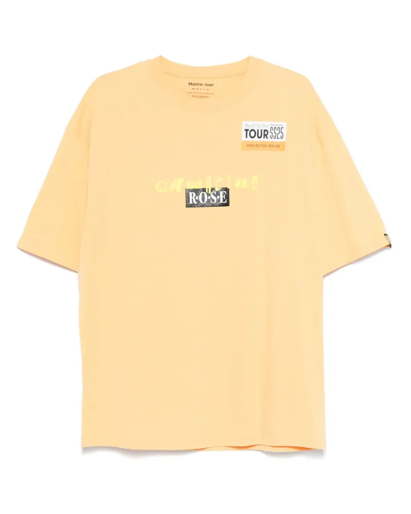 Martine Rose Tour T-Shirt - Orange Orange