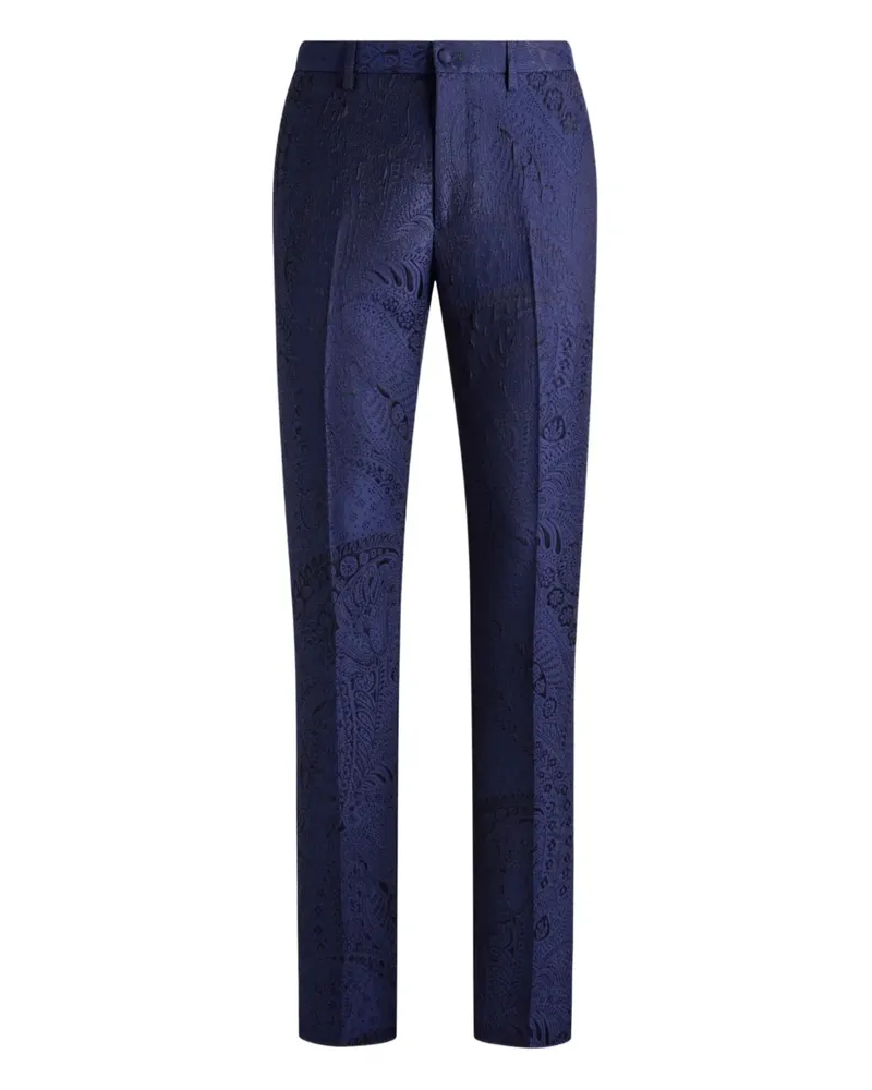 Etro Hose mit Paisley-Motiv - Blau Blau
