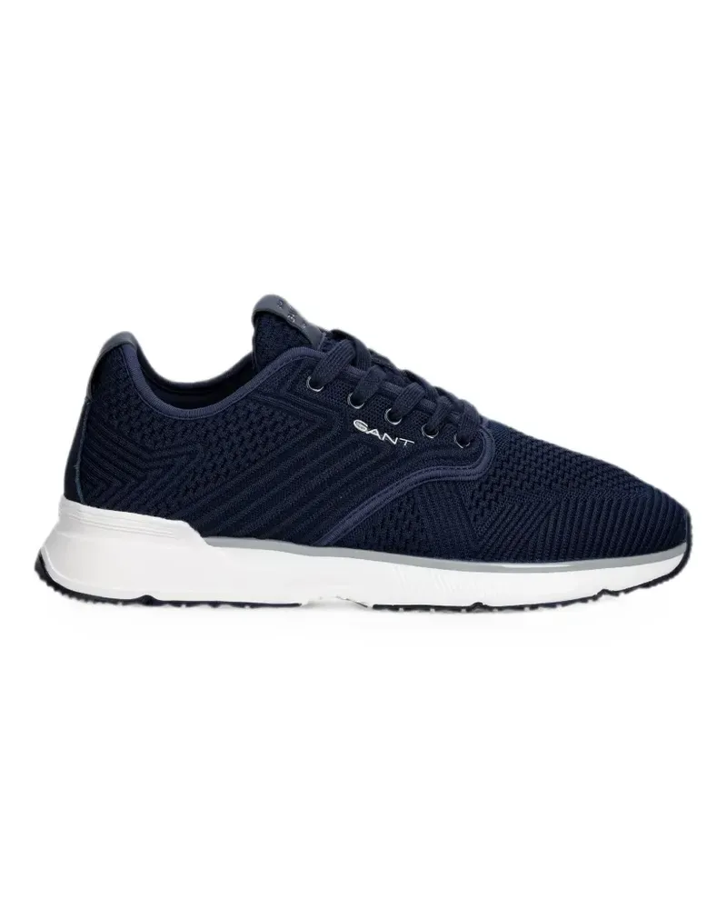 Gant knit-texture panelled sneakers - Blau Blau