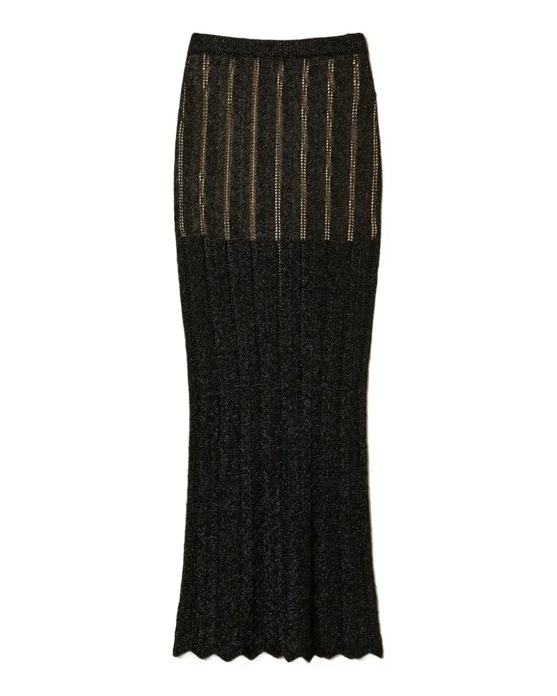 Twin-Set knitted maxi skirt - Schwarz Schwarz