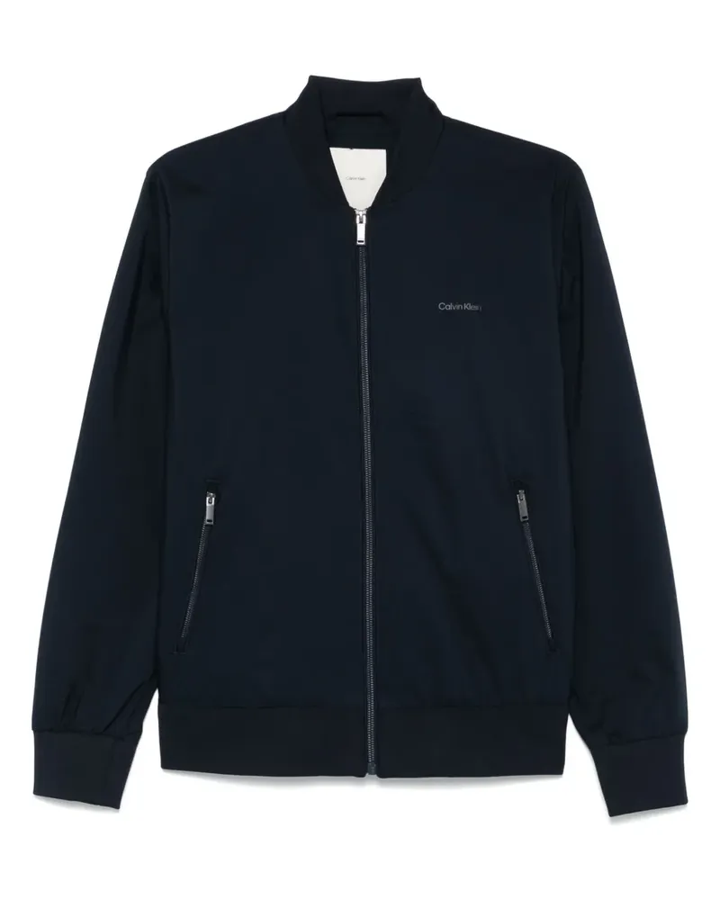 Calvin Klein Bomberjacke mit Logo-Print - Blau Blau