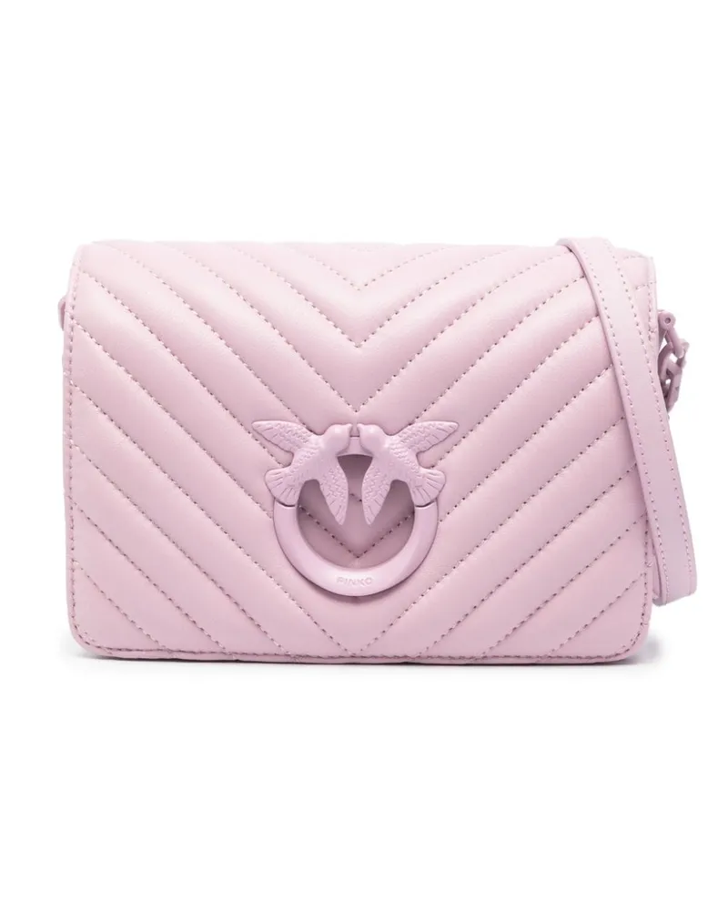 Pinko Mini Love Schultertasche - Rosa Rosa