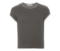 T-Shirt mit Waffelstrick-Muster