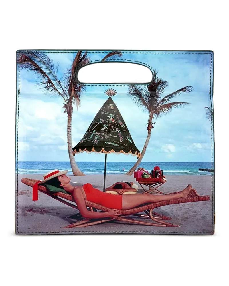 Tyler Ellis Stella metal trim handbag - Blau Blau