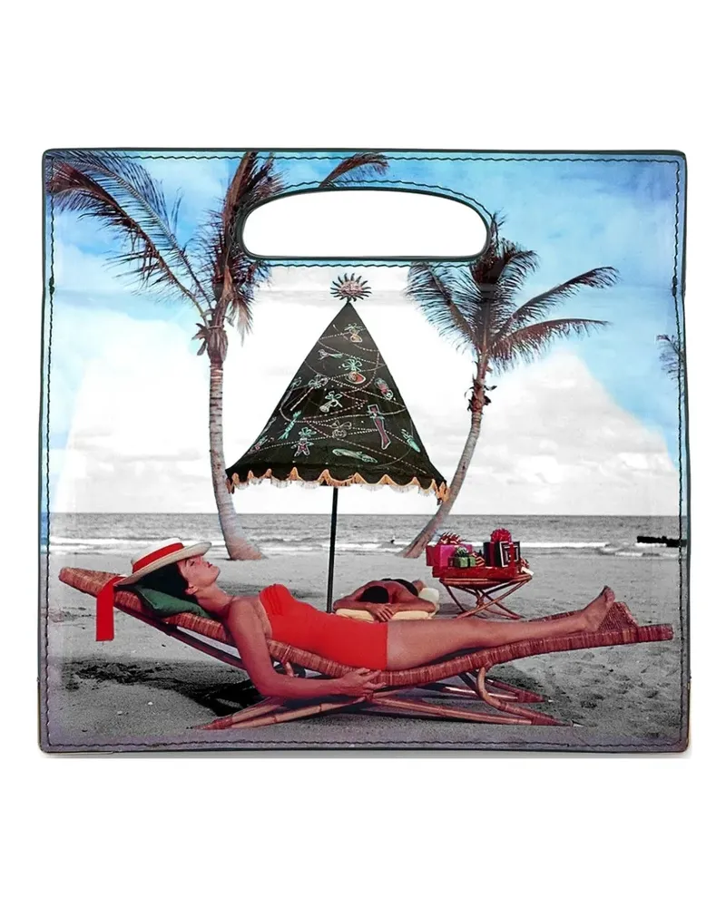 Tyler Ellis Stella metal trim handbag - Blau Blau