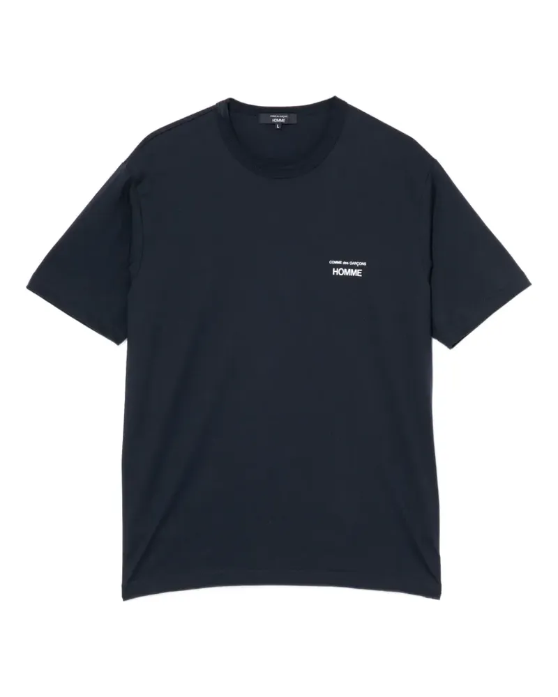 Comme des Garçons T-Shirt mit Logo-Print - Blau Blau