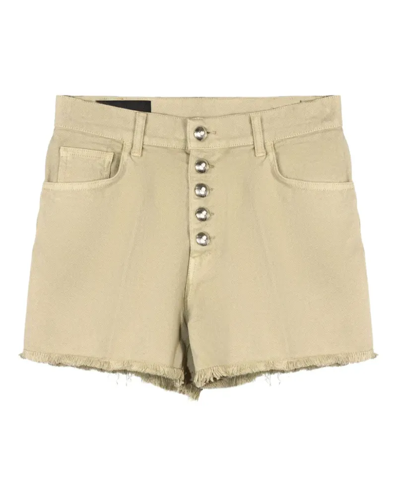 Dondup buttoned frayed shorts - Nude Nude