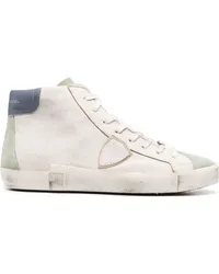 Philippe Model High-Top-Sneakers im Used-Look Weiß