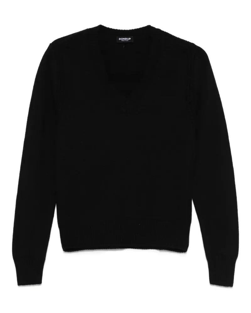 Dondup Pullover mit V-Ausschnitt - Schwarz Schwarz