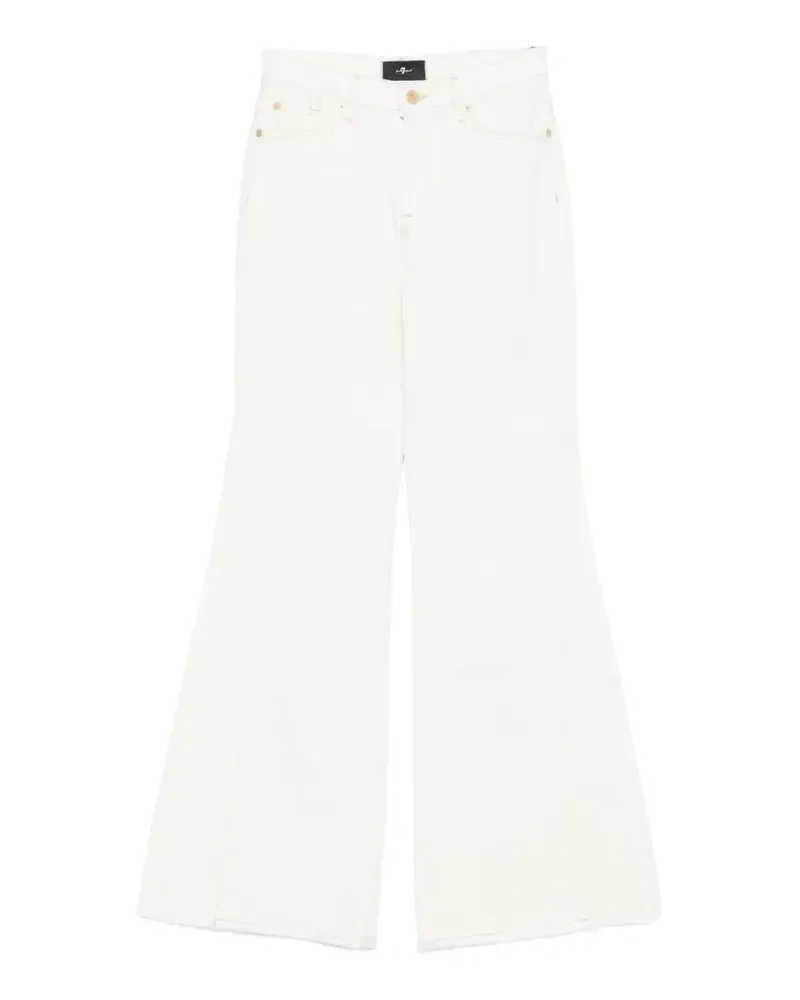 7 for all mankind five-pocket flared jeans - Nude Nude