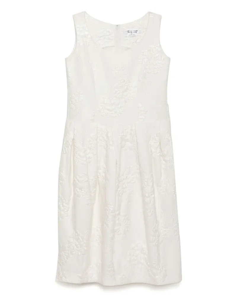 Comme des Garçons Ärmelloses Kleid - Weiß Weiß