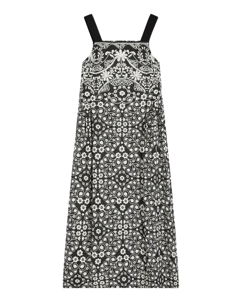Max Mara floral print maxi dress - Schwarz Schwarz