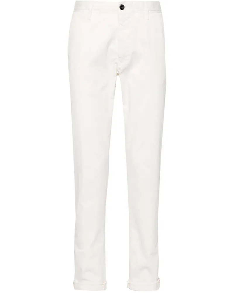 Incotex Tief sitzende Straight-Leg-Hose - Weiß Weiß
