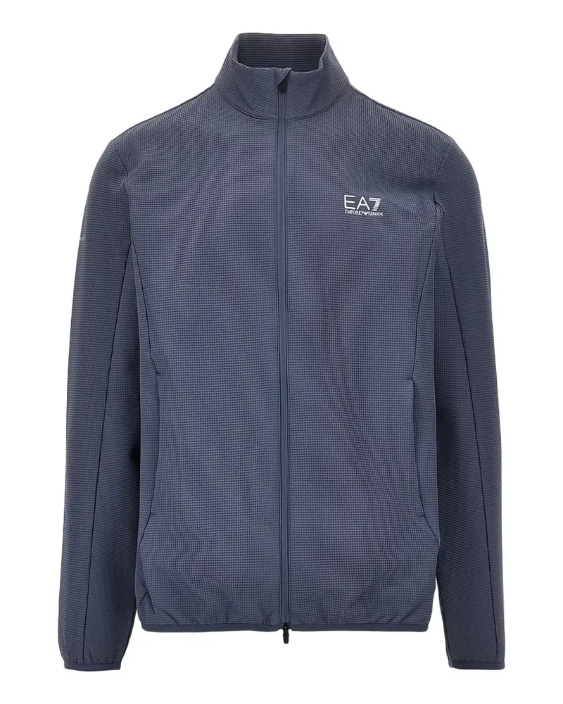 EA7 Sweatshirt mit Reißverschluss - Blau Blau