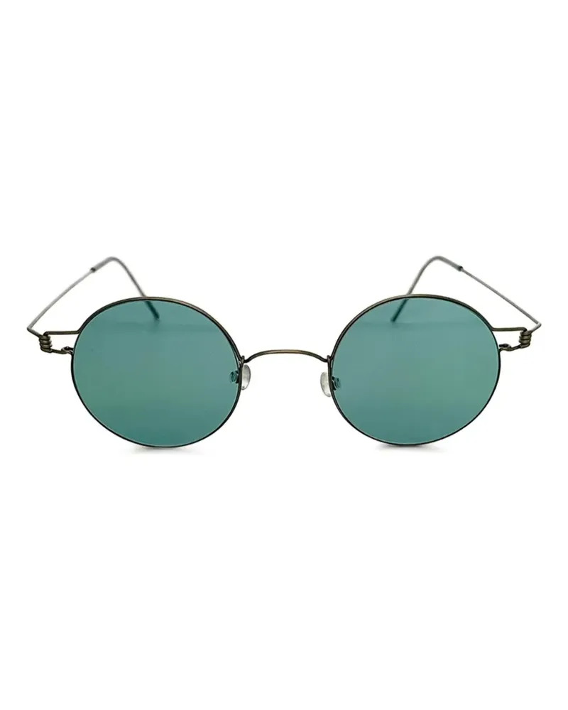 Lindberg round-frame titanium sunglasses - Grau Grau