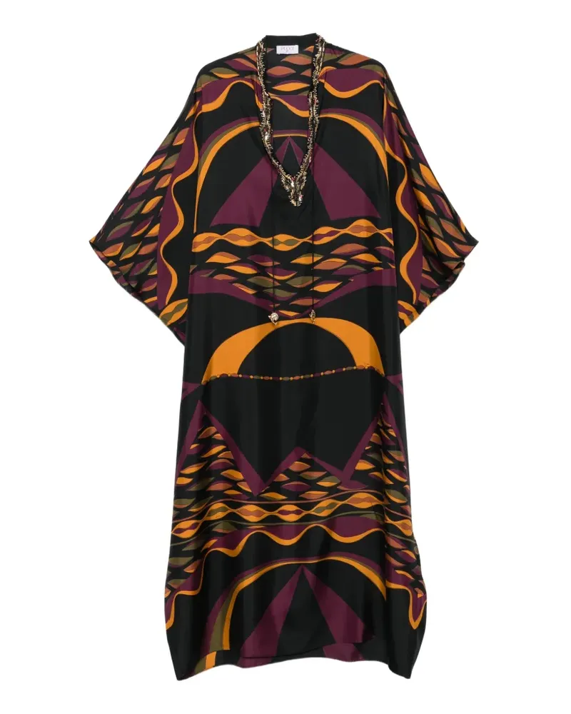 Emilio Pucci Verziertes Maxikleid - Schwarz Schwarz