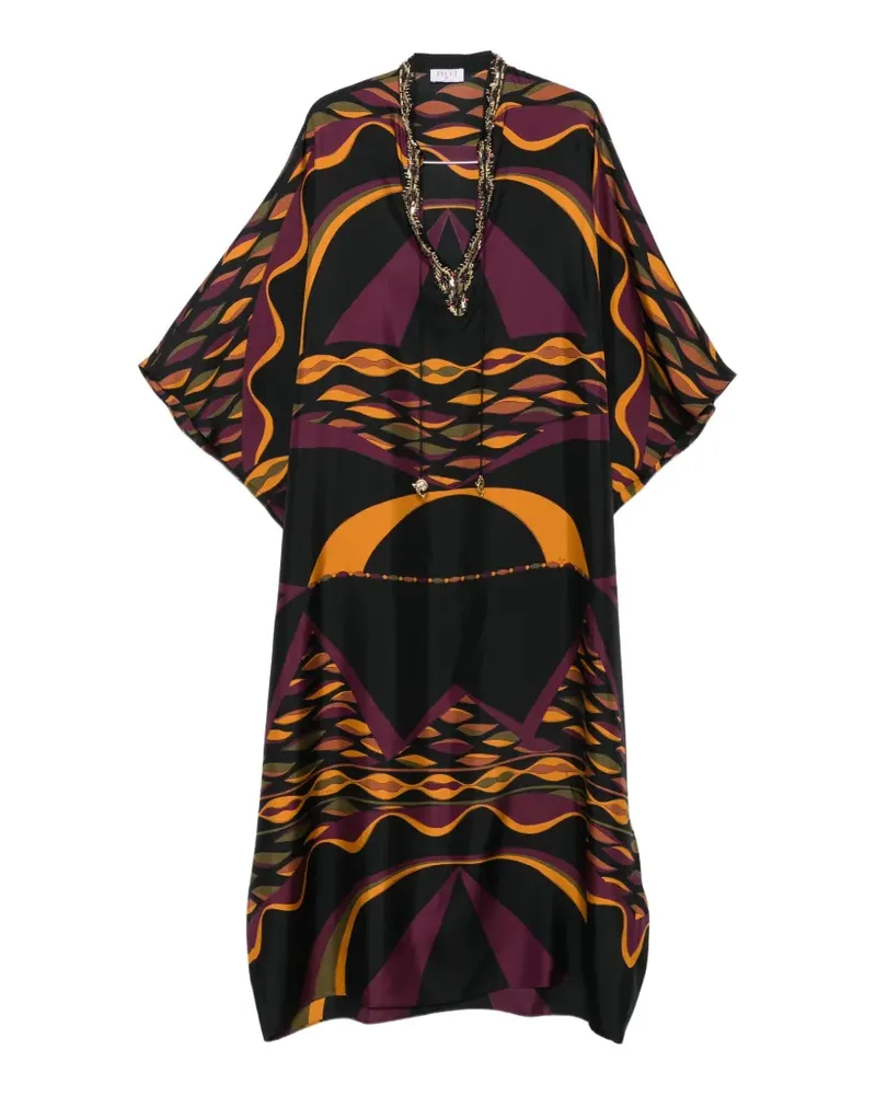 Emilio Pucci embellished kaftan maxi dress - Schwarz Schwarz