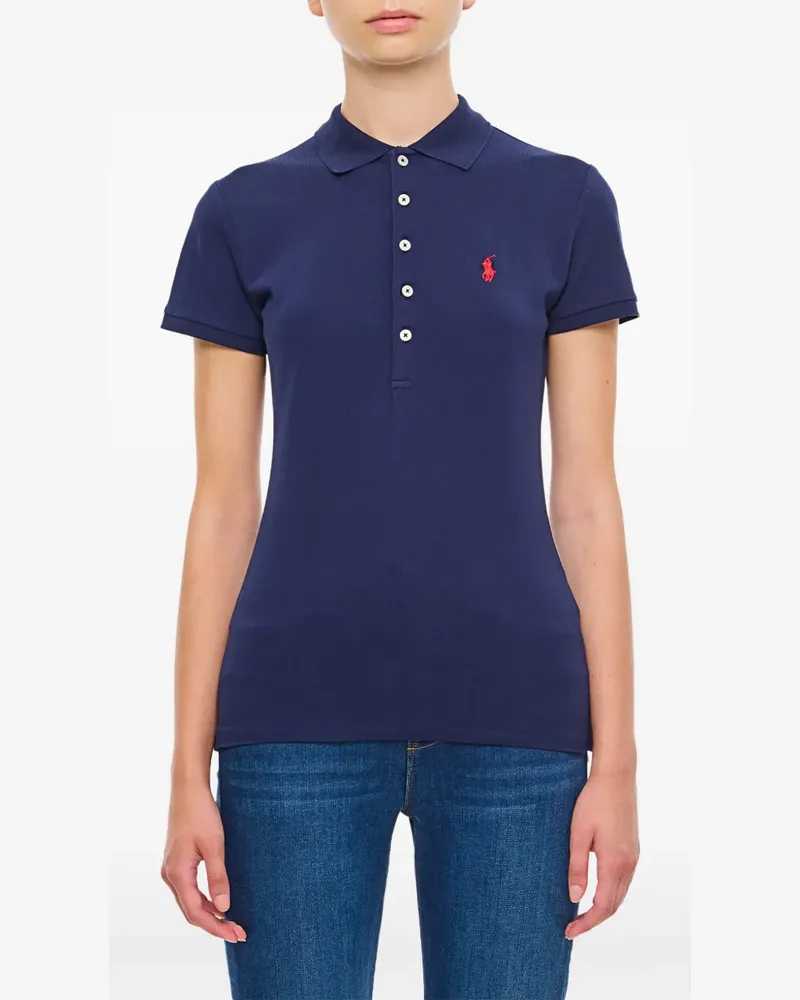 Ralph Lauren Schmales Poloshirt mit Logo-Stickerei - Grün Grün